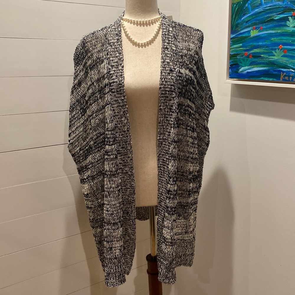 Eileen Fisher Linen Blend long Knit Vest size 1X NWT